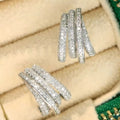 18k white gold earrings